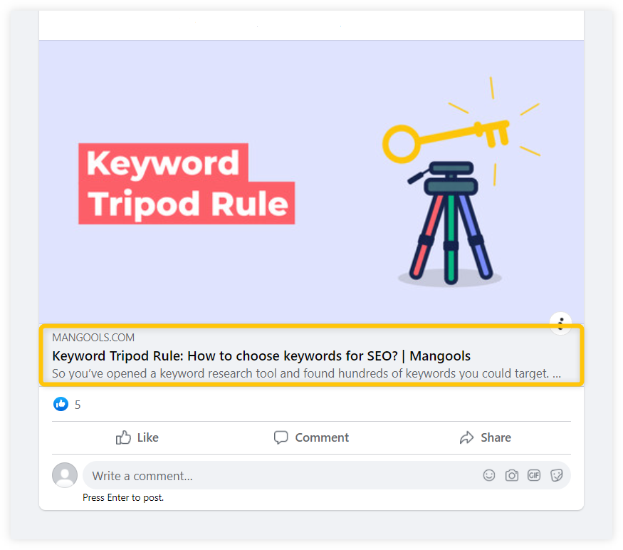 structured data opengraph facebook post example